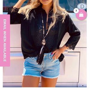 NWT- Busy Bee Top in Black